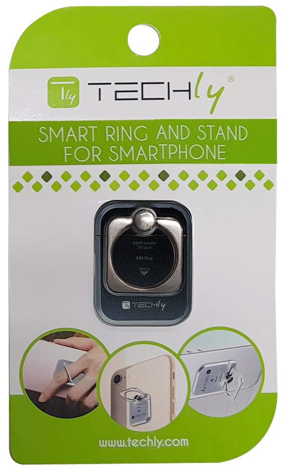 Anello e Supporto per Smartphone Nero in Impugnature Scontolo.net - Potenza, commercioVirtuoso.it