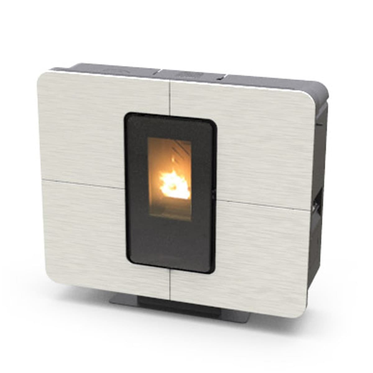 Thermorossi Stufa a Pellet Canalizzabile SlimQuadro 11 Evo 11.9kW Gres in Sigillanti per caminetto e forno Masterbrico - Longobardi, commercioVirtuoso.it