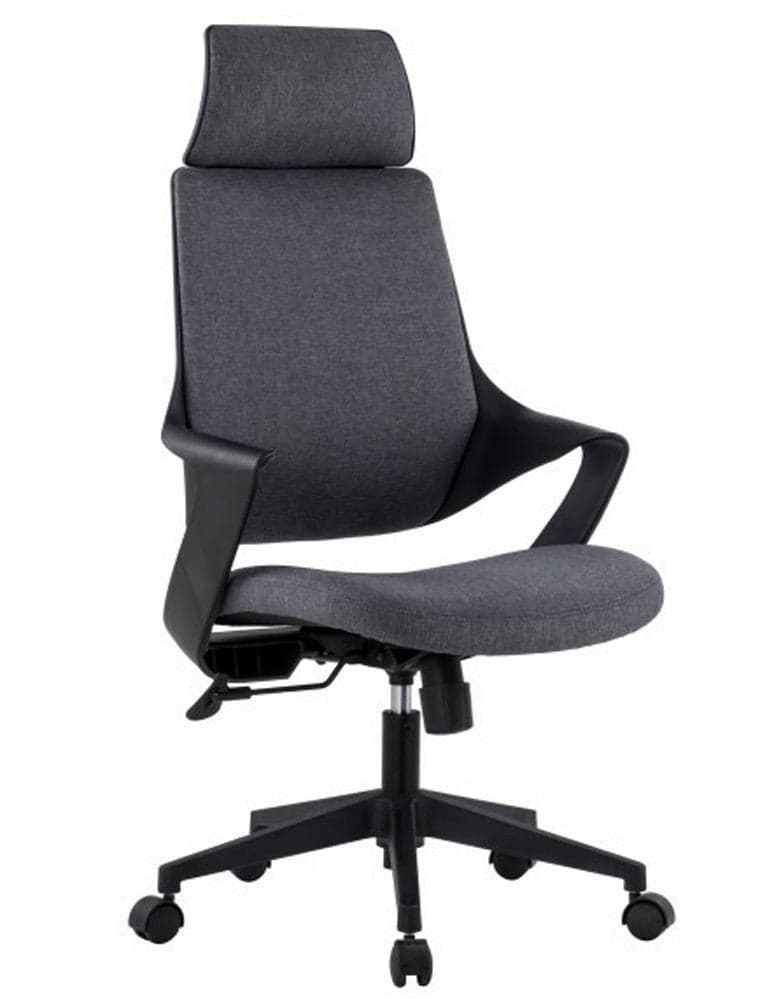 Sedia per Ufficio con Schienale Alto Design Moderno Grigio in Sedie da scrivania Scontolo.net - Potenza, commercioVirtuoso.it