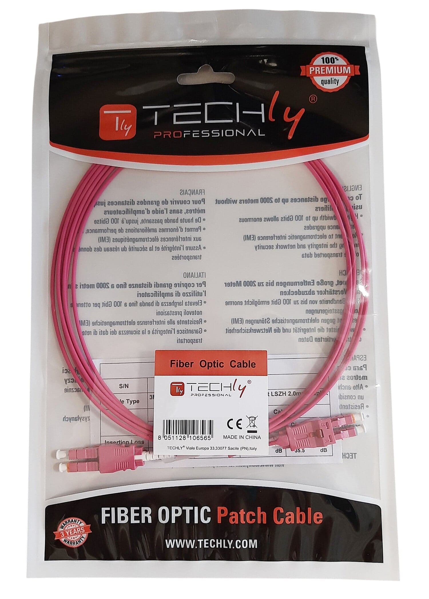 Cavo Fibra Ottica Multimodale Uniboot HD OM4 LC/LC 50/125 5 m in  Scontolo.net - Potenza, commercioVirtuoso.it