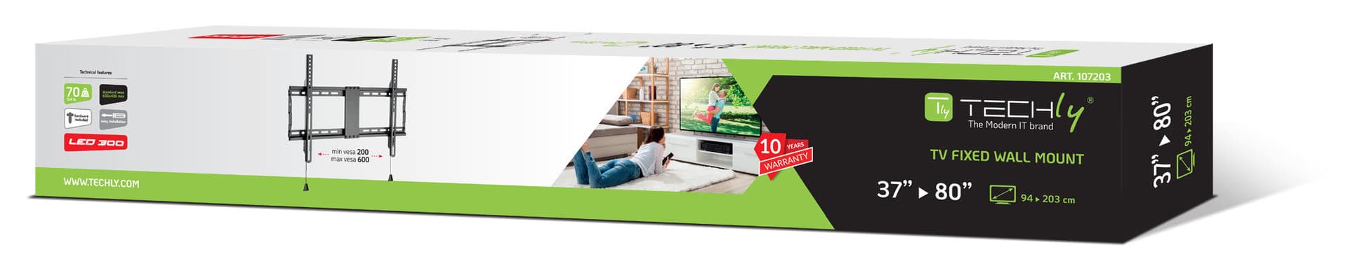 Staffa a Muro Fissa TV LED LCD 37-80'' in Supporti da parete e da soffitto Scontolo.net - Potenza, commercioVirtuoso.it