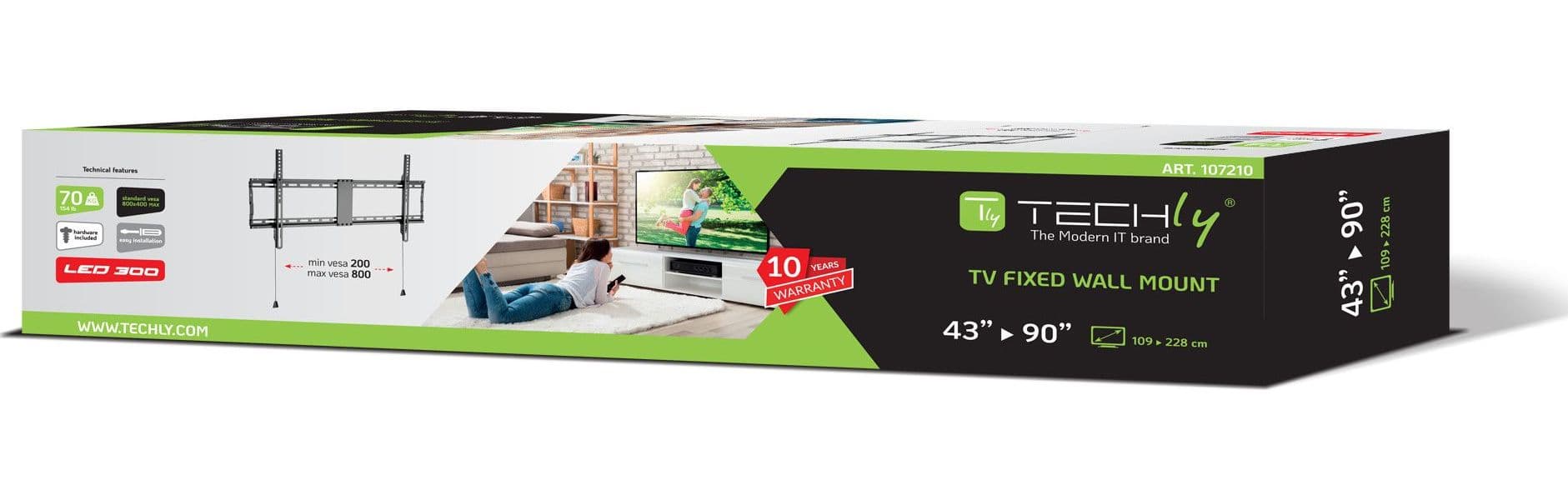 Staffa a Muro Fissa TV LED LCD 43-90'' in Supporti da parete e da soffitto Scontolo.net - Potenza, commercioVirtuoso.it