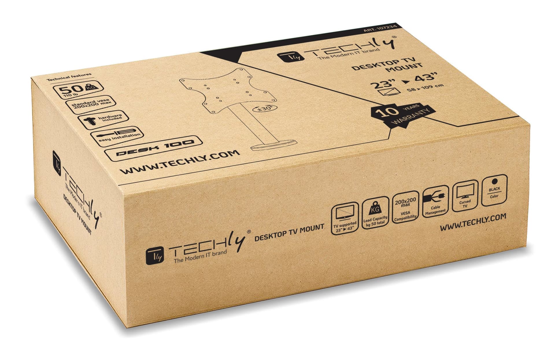 Supporto Universale da Tavolo per TV LED/LCD 23-43'' Nero in Supporti da parete e da soffitto Scontolo.net - Potenza, commercioVirtuoso.it