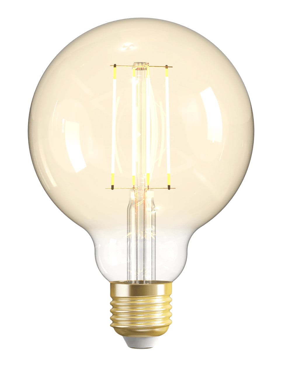 Lampadina Intelligente Globo E27 Ambra Calda 4,9W LED a Filamento Alexa Google Assistant Classe F, R5139 in Lampadine Wi-Fi Scontolo.net - Potenza, commercioVirtuoso.it