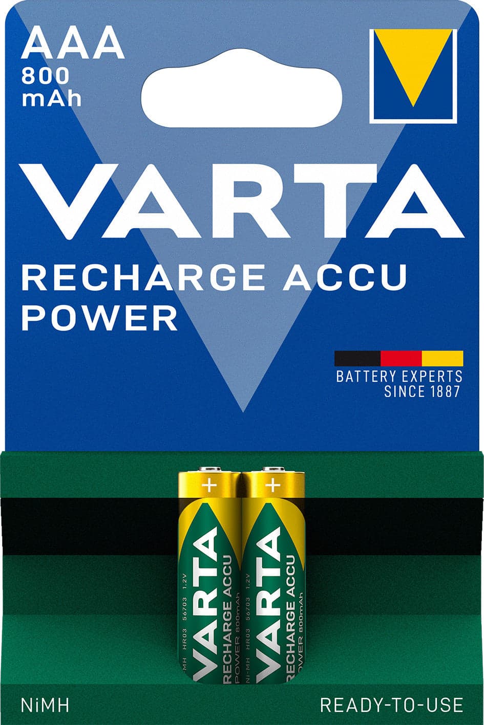 Blister 2 Batterie Ricaricabili Mini Stilo AAA 800 mAh in Pile ricaricabili Scontolo.net - Potenza, commercioVirtuoso.it
