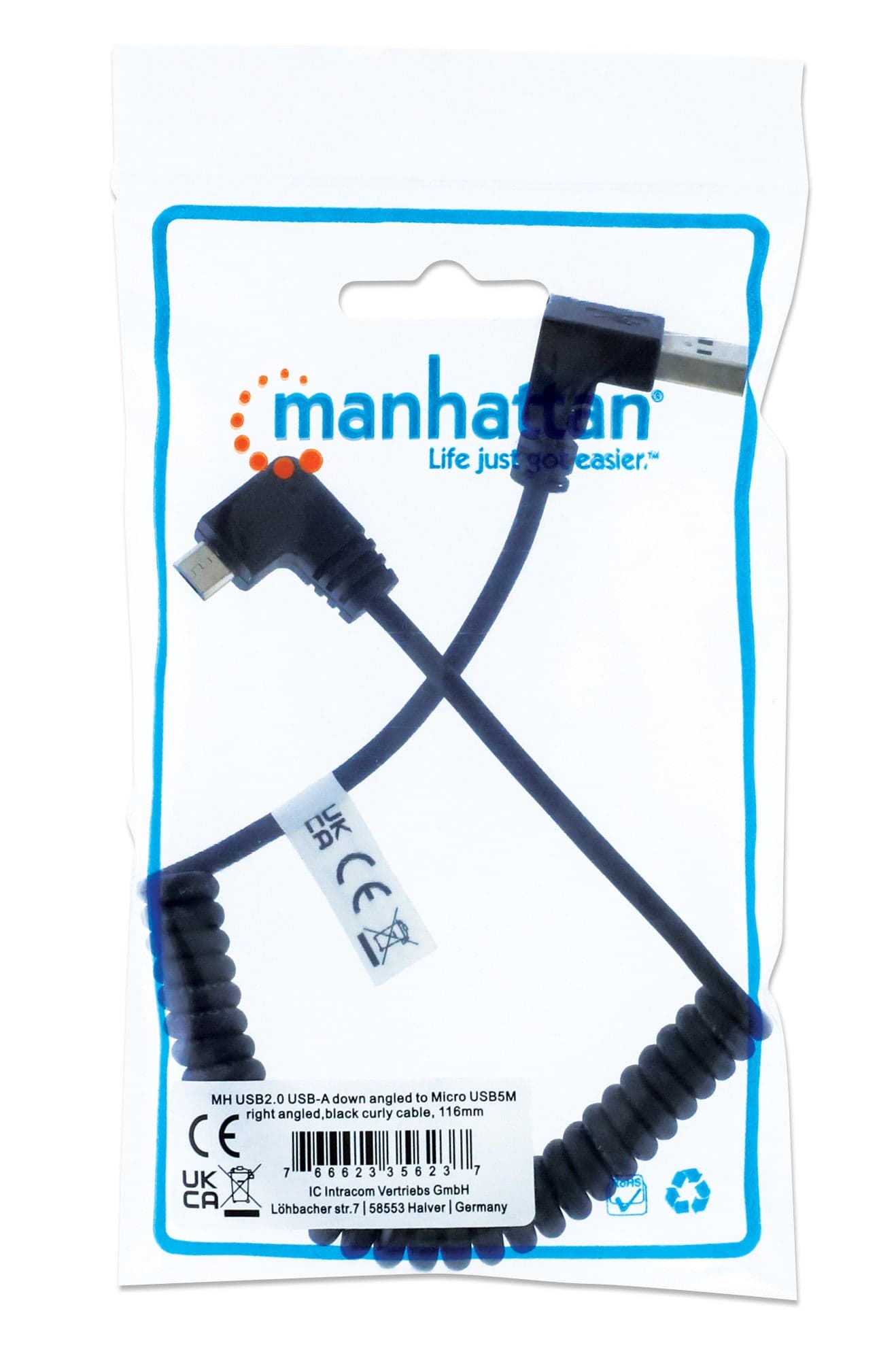 Cavo di Ricarica USB-A a Micro-USB 1m Spiralato Nero in  Scontolo.net - Potenza, commercioVirtuoso.it