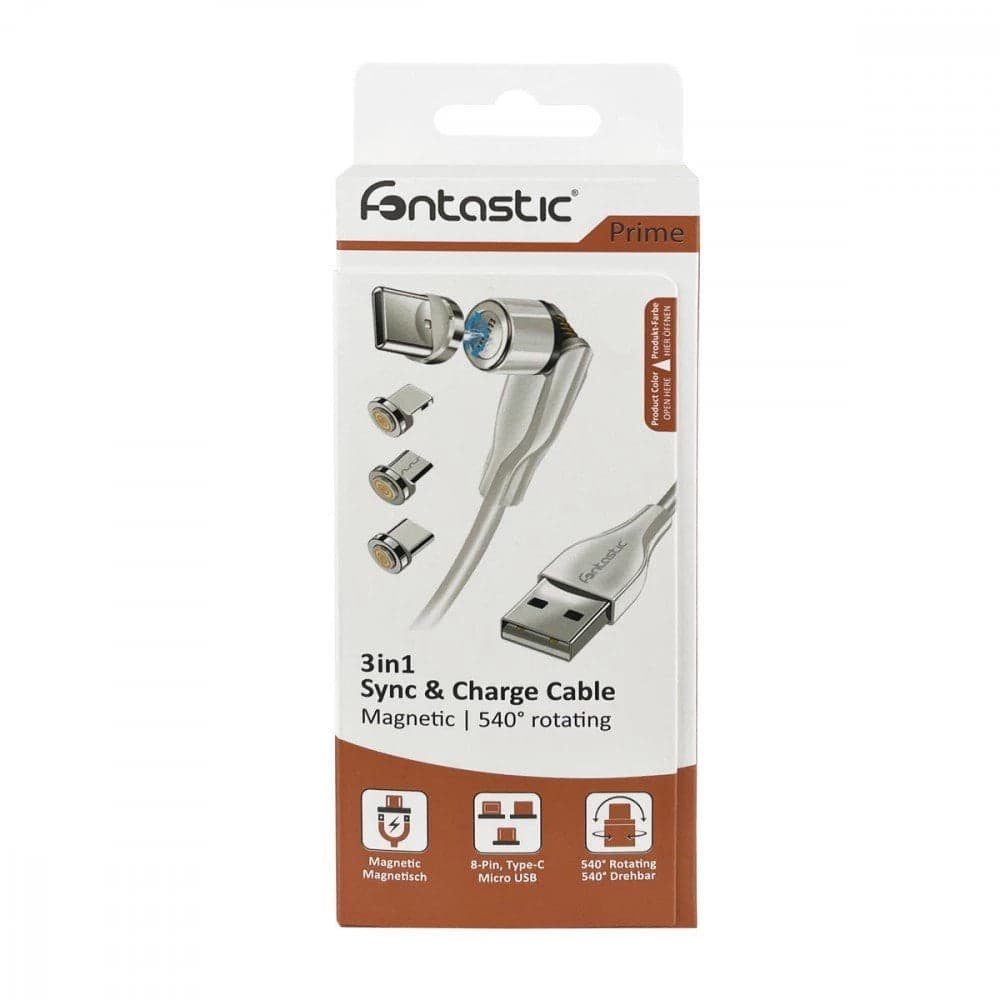 Cavo Magnetico di Ricarica 3 in 1 USB-C&trade Micro USB e 8 pin con LED 1.2m in  Scontolo.net - Potenza, commercioVirtuoso.it