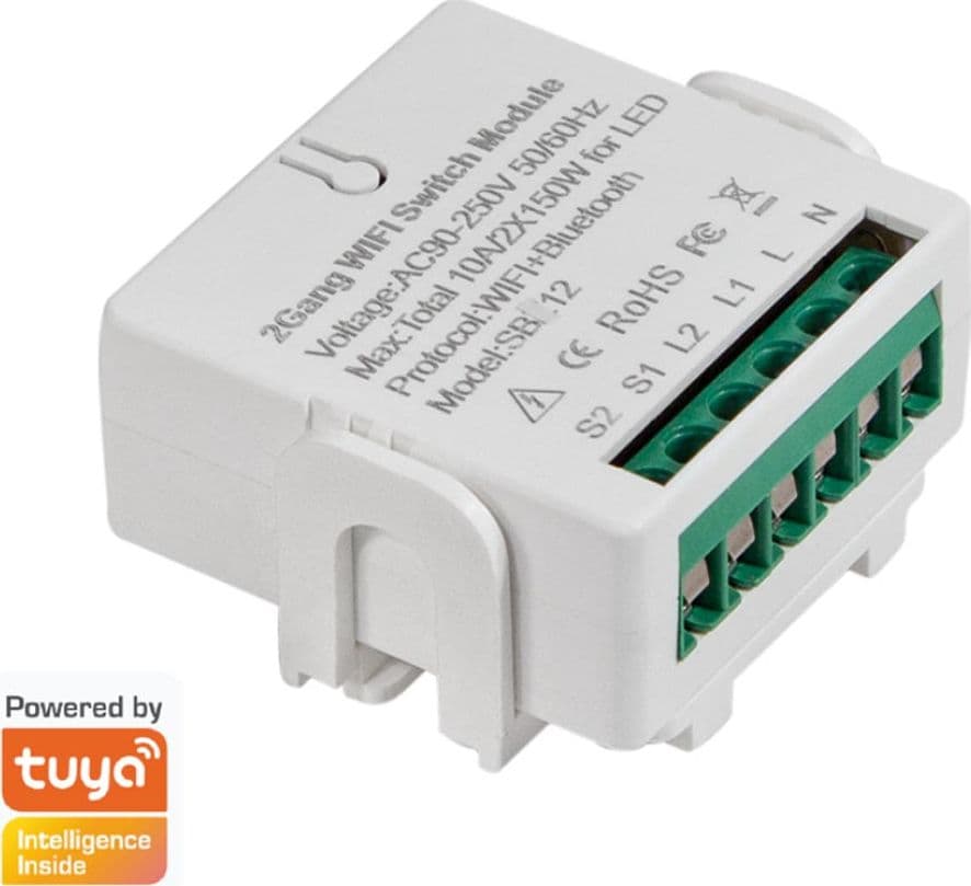 Modulo WiFi per Interruttore Smart 2 CH Alexa Google Home Tuya in Spine intelligenti e telecomandate Scontolo.net - Potenza, commercioVirtuoso.it