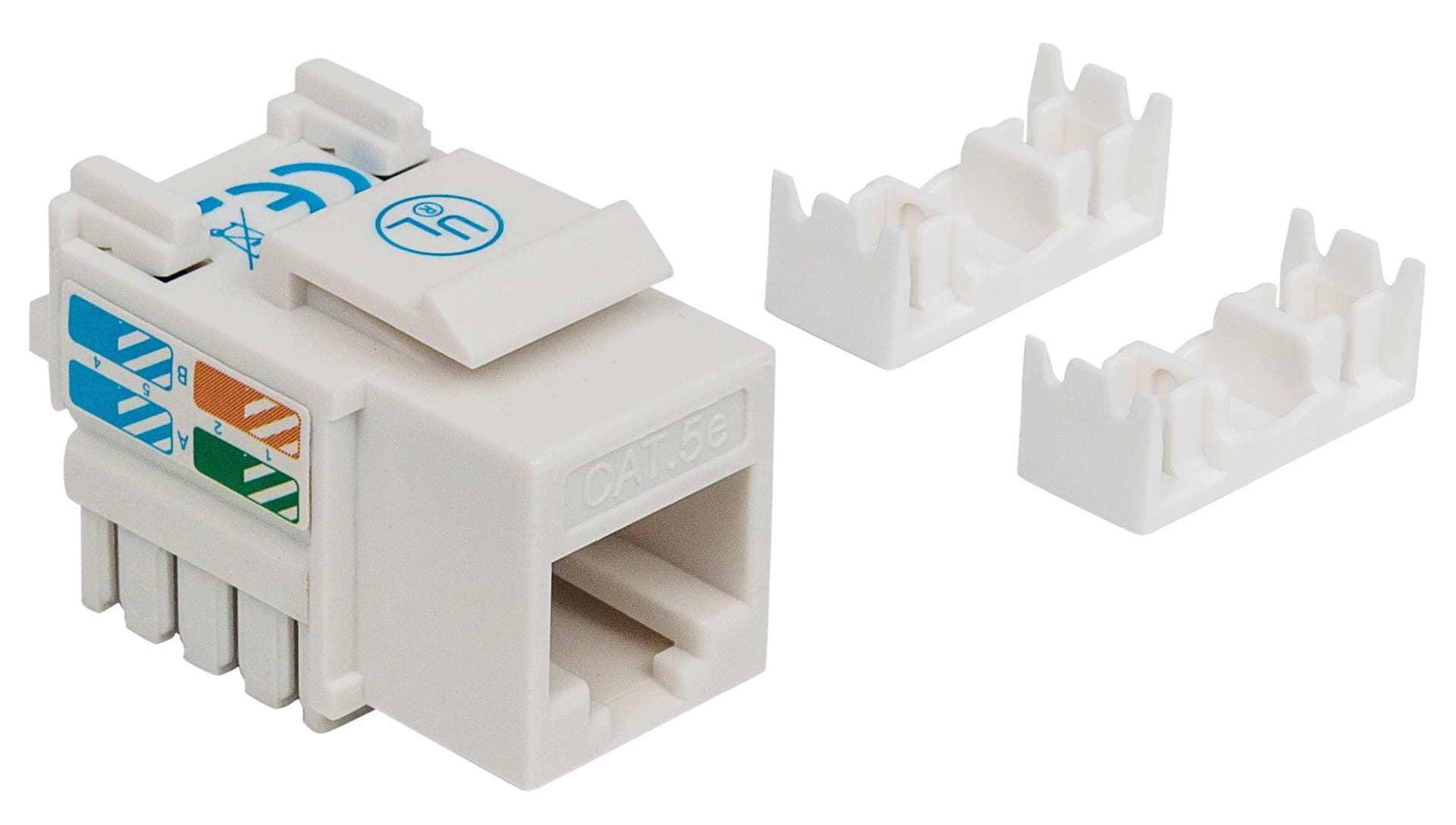 Frutto Keystone RJ45 Cat.5E UTP IDC 90&deg Bianco in Cavi Ethernet Scontolo.net - Potenza, commercioVirtuoso.it