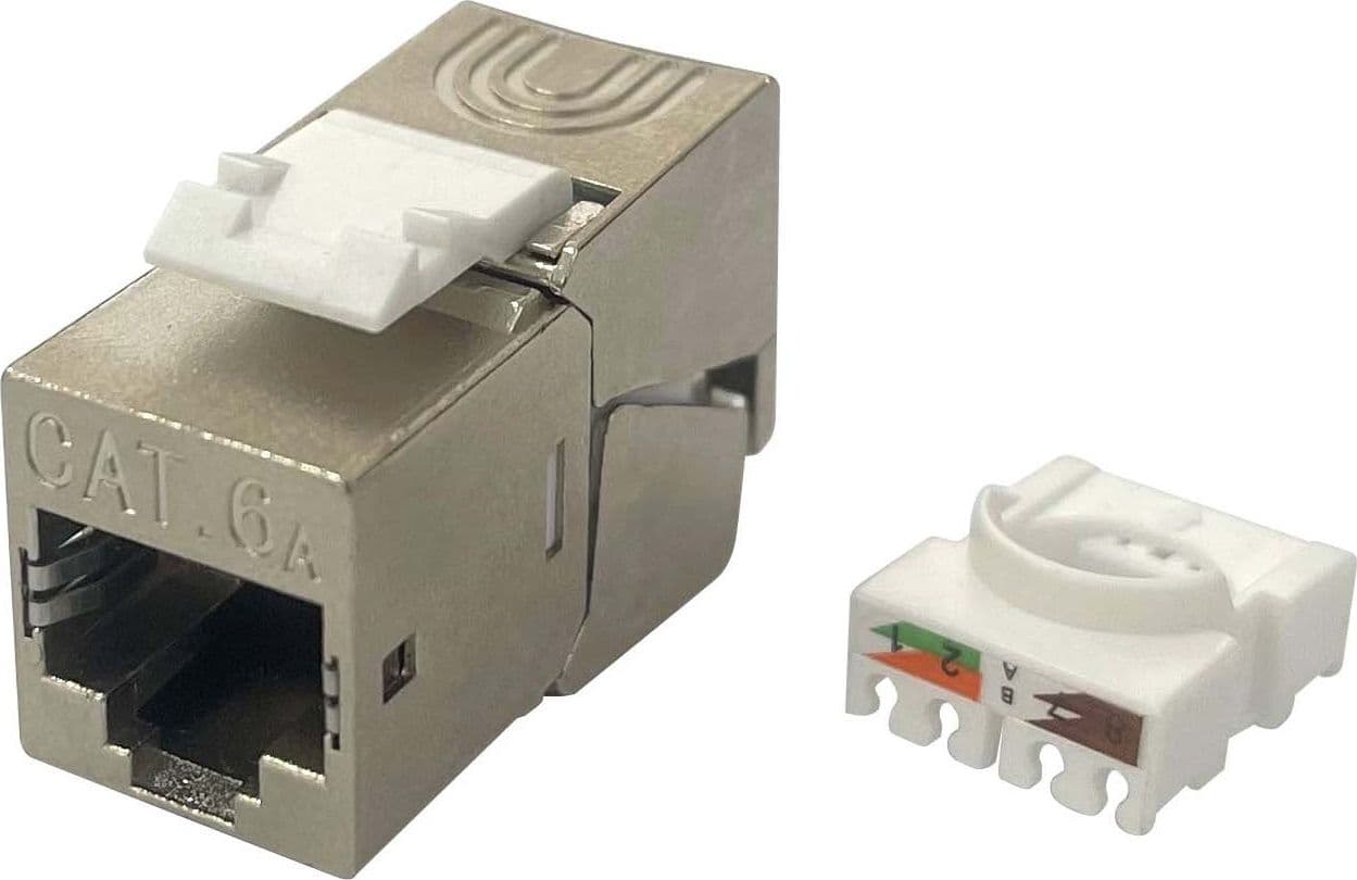 Frutto Keystone RJ45 Cat.6A Slim STP Tool Free 14.06mm in Cavi Ethernet Scontolo.net - Potenza, commercioVirtuoso.it