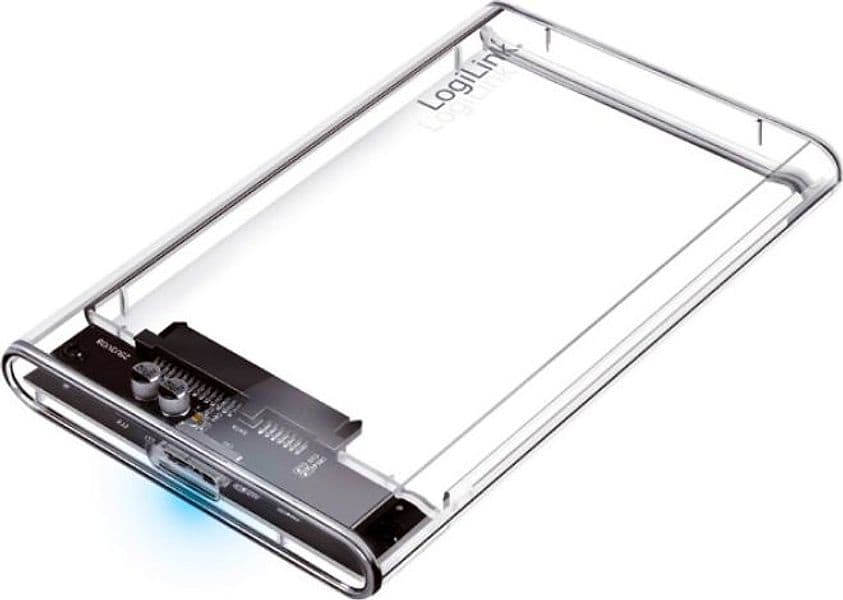 Box HDD/SSD Esterno per Disco Rigido 2.5'' USB 3.0 Trasparente con LED in Case e serrature Scontolo.net - Potenza, commercioVirtuoso.it