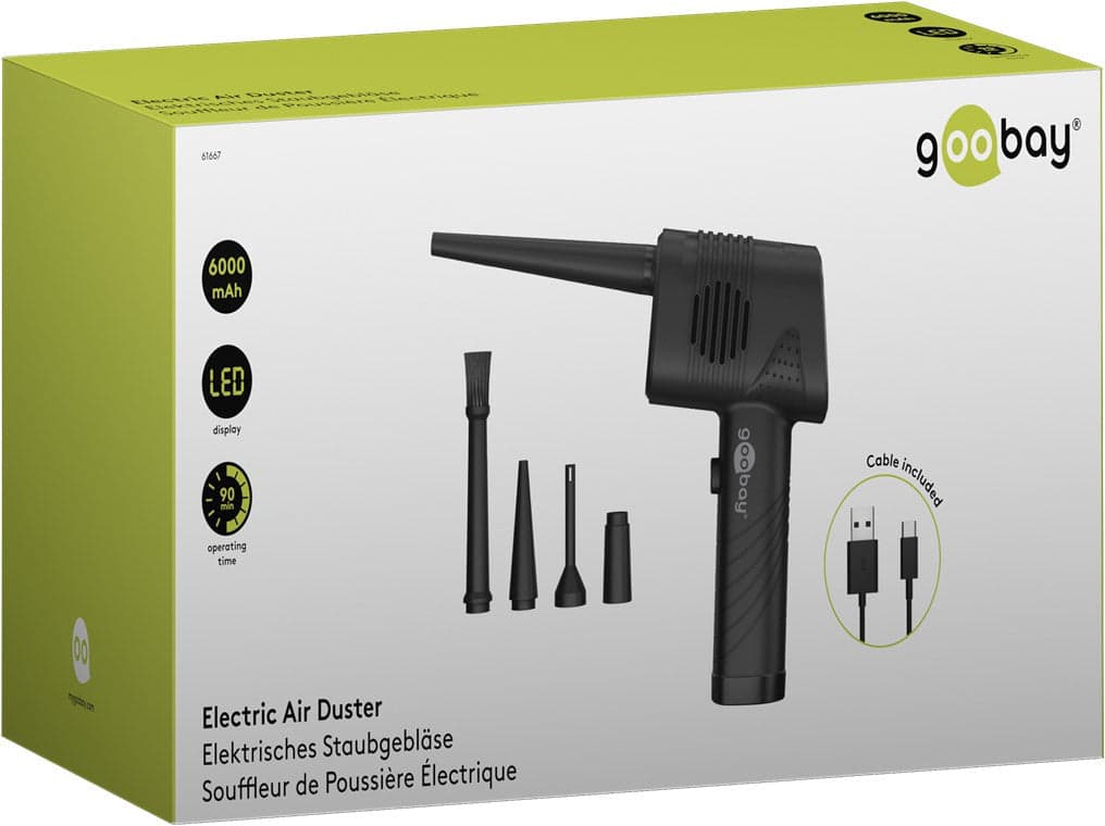 Kit di Pulizia Elettrico per PC Soffiatore ad Aria con 5 Ugelli Intercambiabili in Aspiratori ad aria compressa Scontolo.net - Potenza, commercioVirtuoso.it
