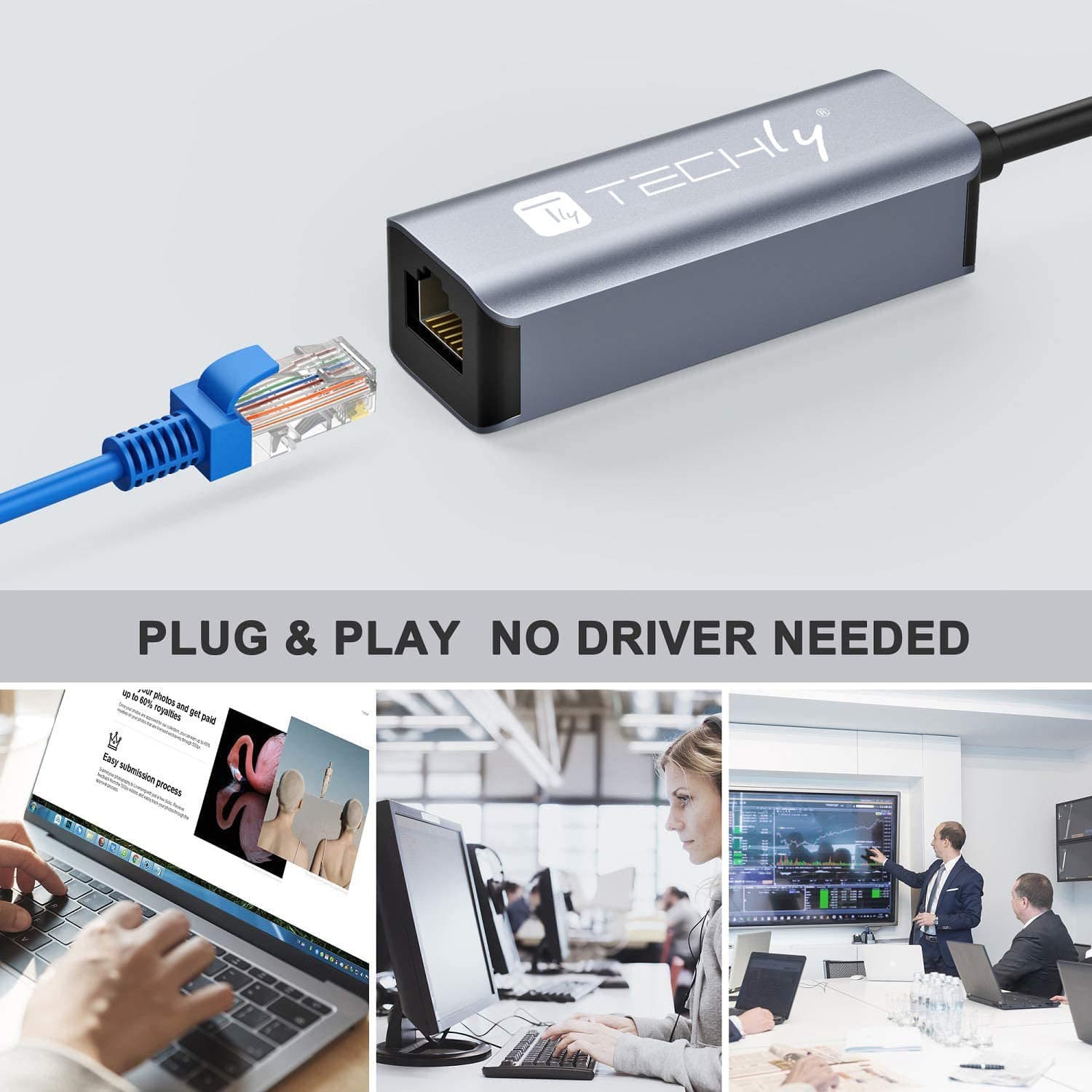 Adattatore Convertitore USB 3.0 tipo A a RJ45 Gigabit in Adattatori USB wireless Scontolo.net - Potenza, commercioVirtuoso.it