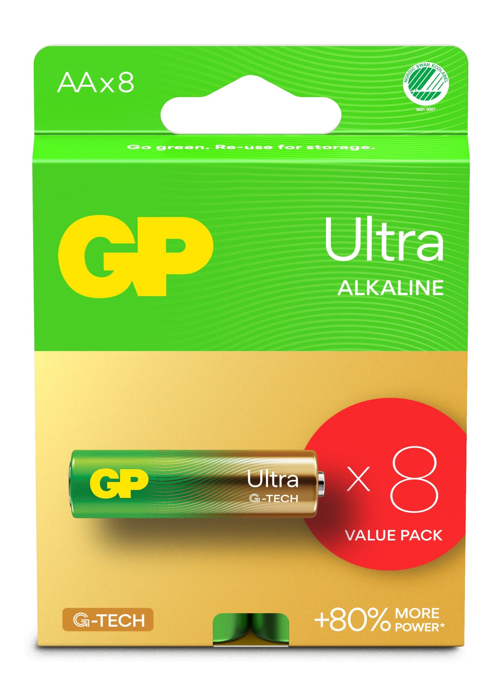 Confezione 8 Batterie GP Ultra Alcaline Stilo AA 15AU/LR6 in Pile monouso Scontolo.net - Potenza, commercioVirtuoso.it
