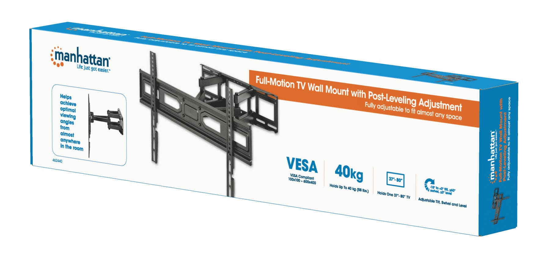 Supporto a Muro per TV LED LCD 37-80'' Full-Motion in Supporti da parete e da soffitto Scontolo.net - Potenza, commercioVirtuoso.it
