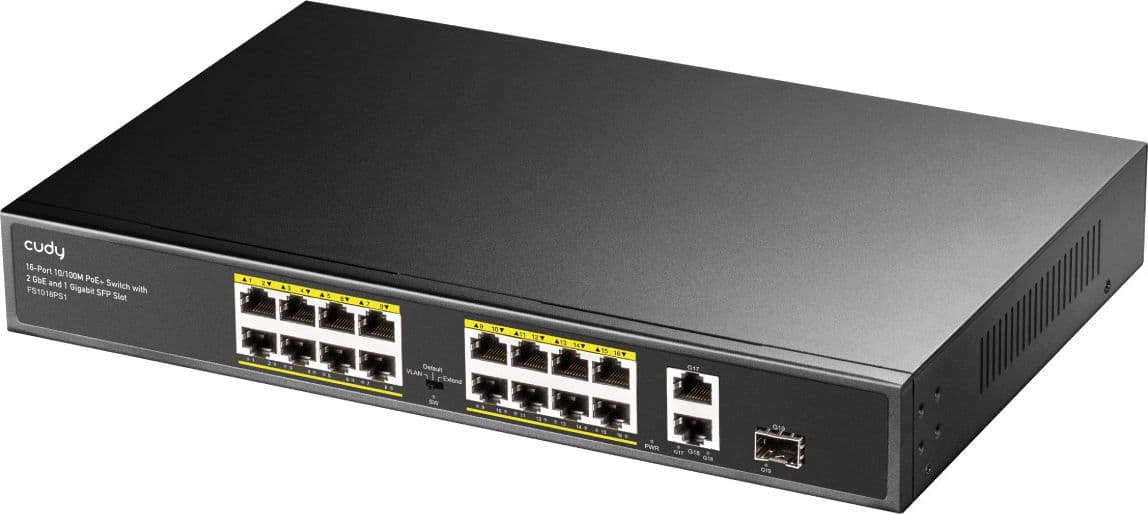 Switch PoE+ 10/100M a 16 Porte con 2GbE e 1 Porta SFP, FS1018PS1 in  Scontolo.net - Potenza, commercioVirtuoso.it