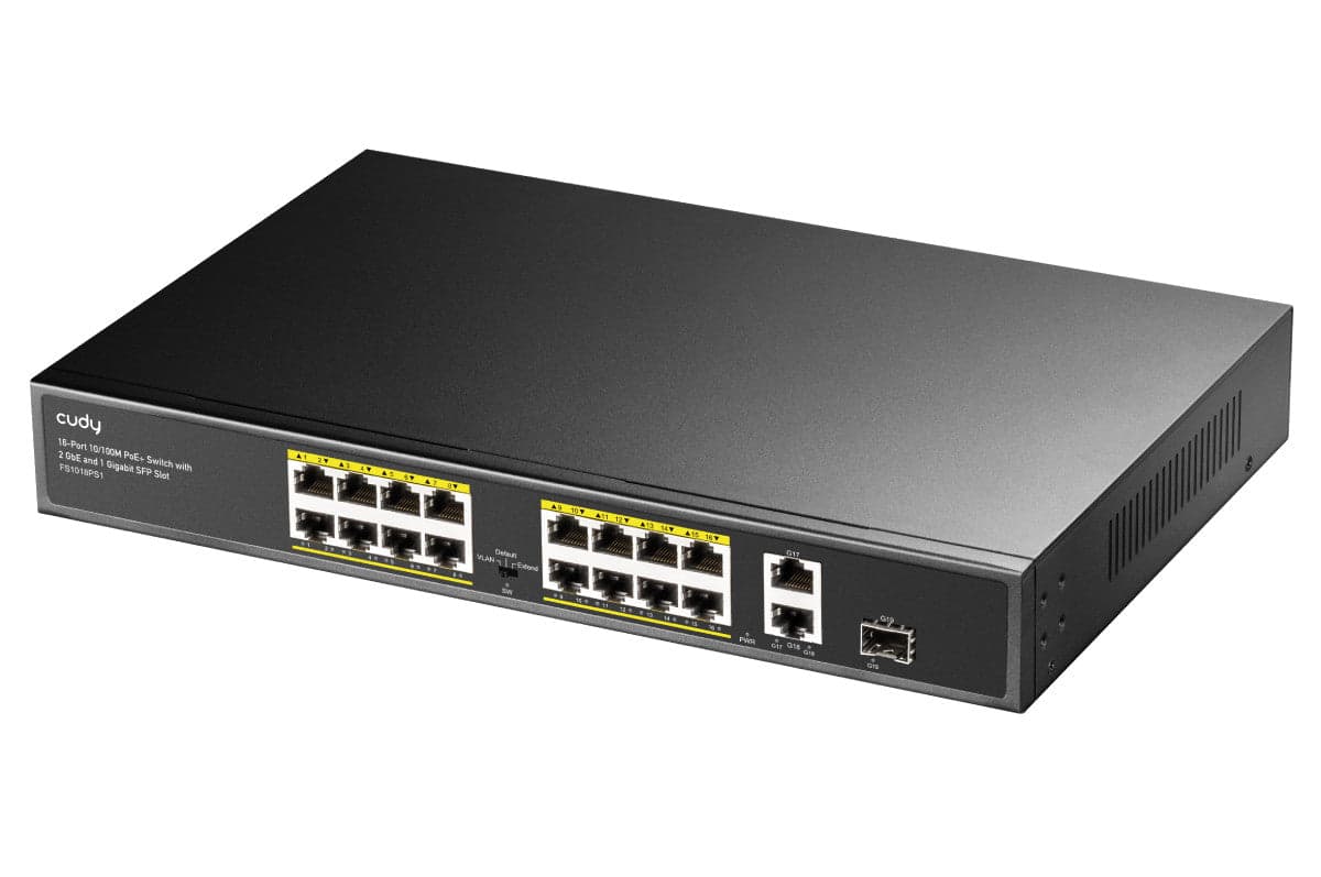 Switch PoE+ 10/100M a 16 Porte con 2GbE e 1 Porta SFP, FS1018PS1 in  Scontolo.net - Potenza, commercioVirtuoso.it