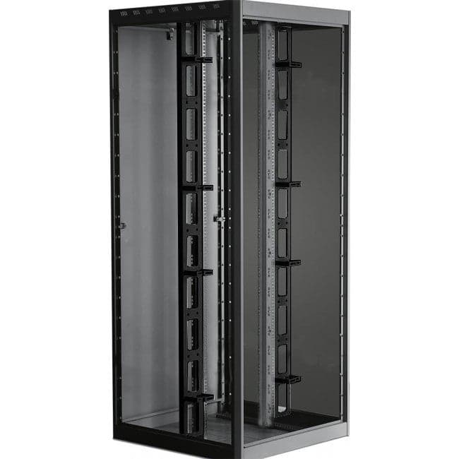 Coppia Canala Gestione Cavi Verticale 42U Nero in Canaline fili elettrici Scontolo.net - Potenza, commercioVirtuoso.it