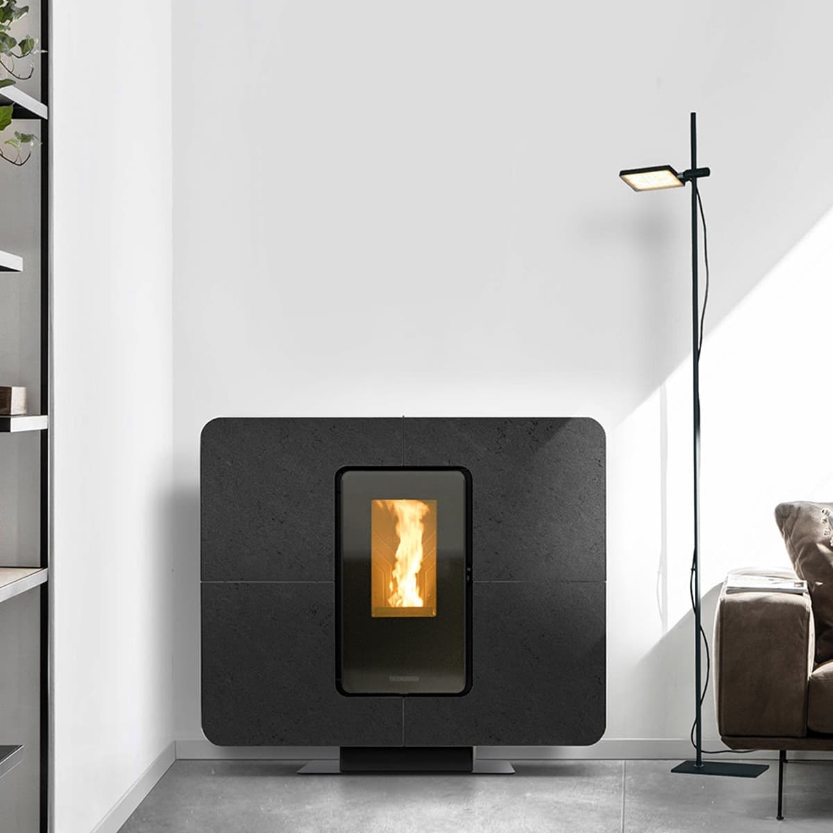 Thermorossi Stufa a Pellet Canalizzabile SlimQuadro 11 Evo 11.9kW Gres in Sigillanti per caminetto e forno Masterbrico - Longobardi, commercioVirtuoso.it