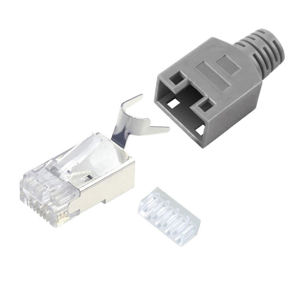 Plug per Cat. 5 e 6 STP con Guida e Copriconnettore in Cavi Ethernet Scontolo.net - Potenza, commercioVirtuoso.it