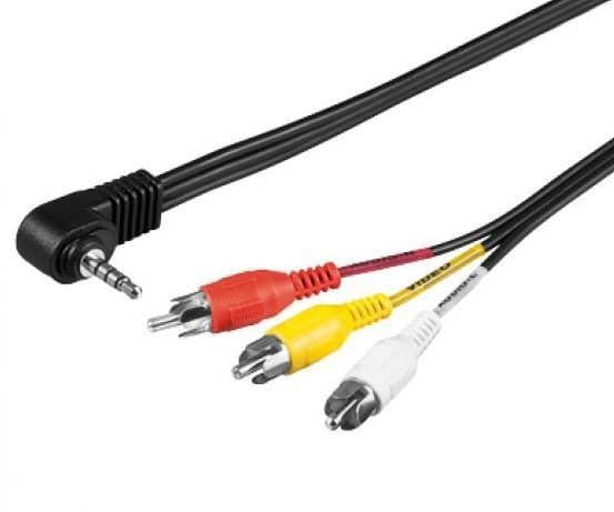 Cavo audio Video Videocamera - 3RCA a 1 Jack 3.5 mm 1,5 Mt in Connettori RCA Scontolo.net - Potenza, commercioVirtuoso.it