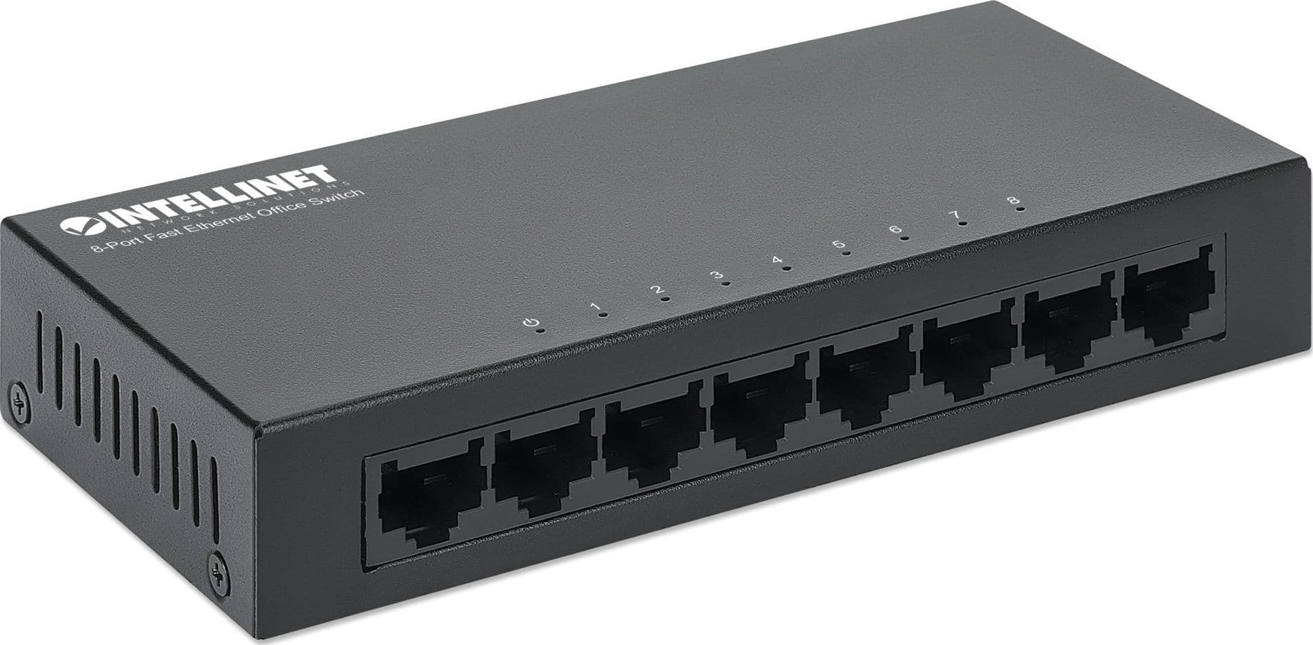 Switch Hub Ethernet 10/100Mbps 8 Porte Desktop in Metallo in  Scontolo.net - Potenza, commercioVirtuoso.it