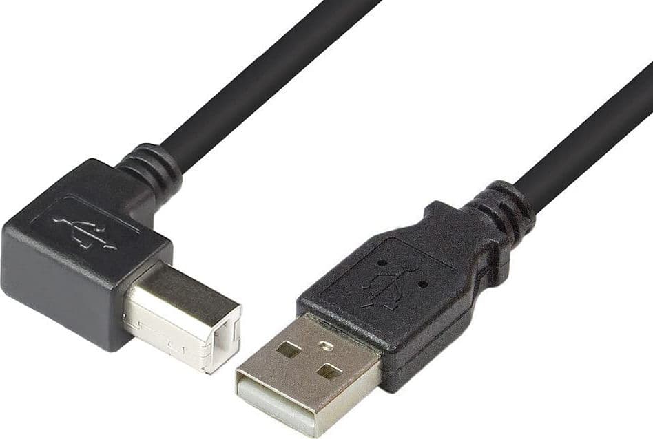 Cavo USB 2.0 A maschio/B maschio angolato 1 m in  Scontolo.net - Potenza, commercioVirtuoso.it