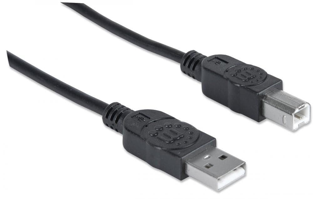 Cavo USB 2.0 A maschio/B maschio 1m Nero in  Scontolo.net - Potenza, commercioVirtuoso.it