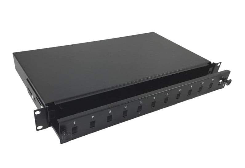 Cassetto Ottico 19'' 12 porte LC Duplex Nero in  Scontolo.net - Potenza, commercioVirtuoso.it