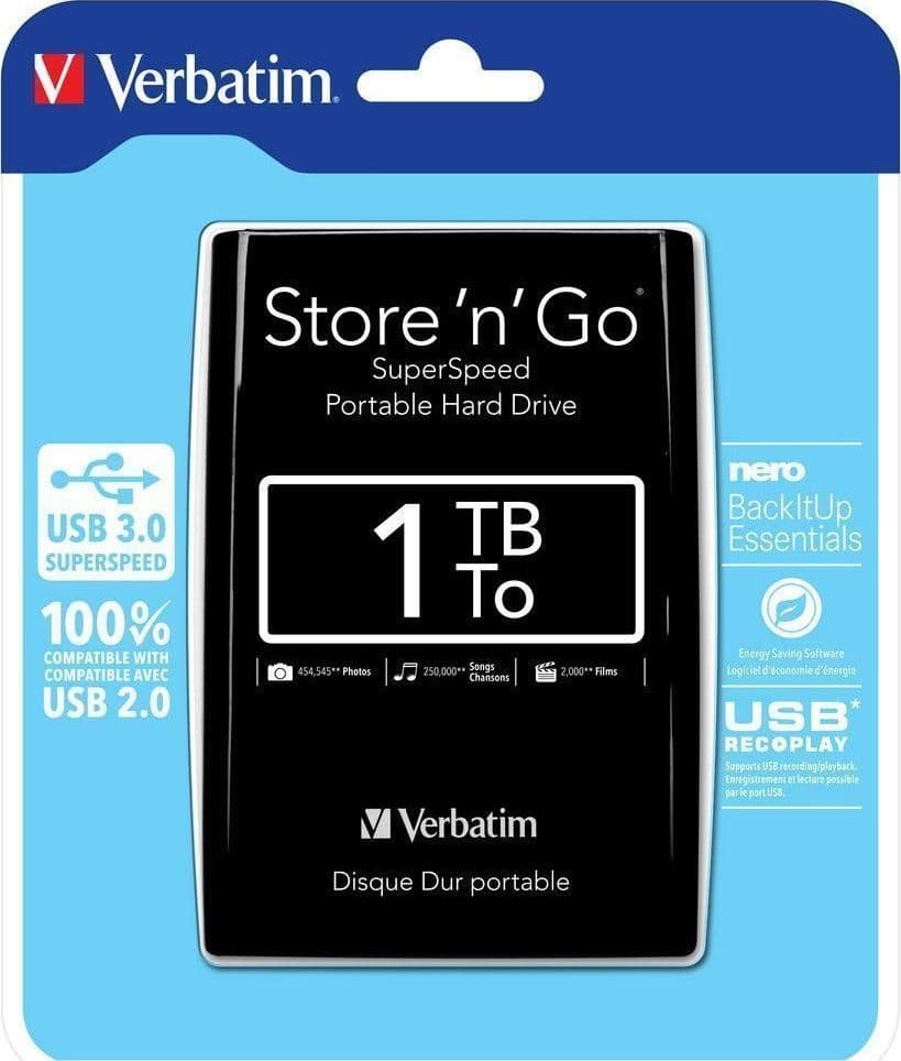 Hard Disk Esterno 2.5'' Store 'n' Go 1TB USB 3.0 Nero in  Scontolo.net - Potenza, commercioVirtuoso.it