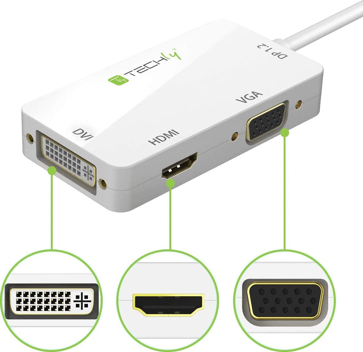 Adattatore 3 in 1 DisplayPort 1.2 a HDMI/DVI/VGA in Cavi HDMI Scontolo.net - Potenza, commercioVirtuoso.it