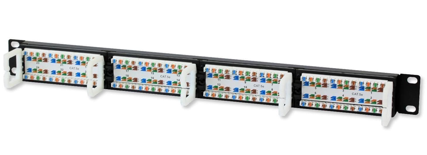 Pannello Patch UTP 24 Posti RJ45 Cat.5E Techly in Pannelli patch Ethernet Scontolo.net - Potenza, commercioVirtuoso.it