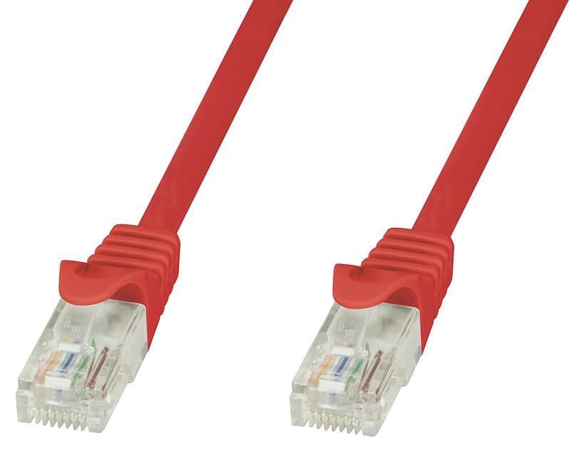 Cavo di rete Patch in CCA Cat.5E Rosso UTP 0,5m in Cavi Ethernet Scontolo.net - Potenza, commercioVirtuoso.it