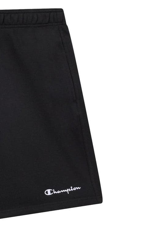 Pantaloncini Bermuda Champion Icons in Cotone e Poliestere Regular Fit Nero in prodotto 3A Moda Mare Sport - Bellaria Igea Marina, commercioVirtuoso.it
