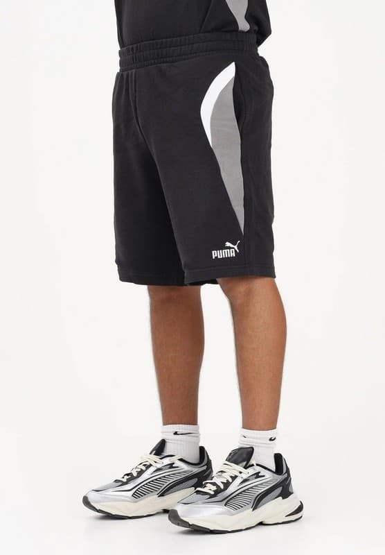 Shorts sportivi Essentials Block da uomo PUMA Black in prodotto 3A Moda Mare Sport - Bellaria Igea Marina, commercioVirtuoso.it