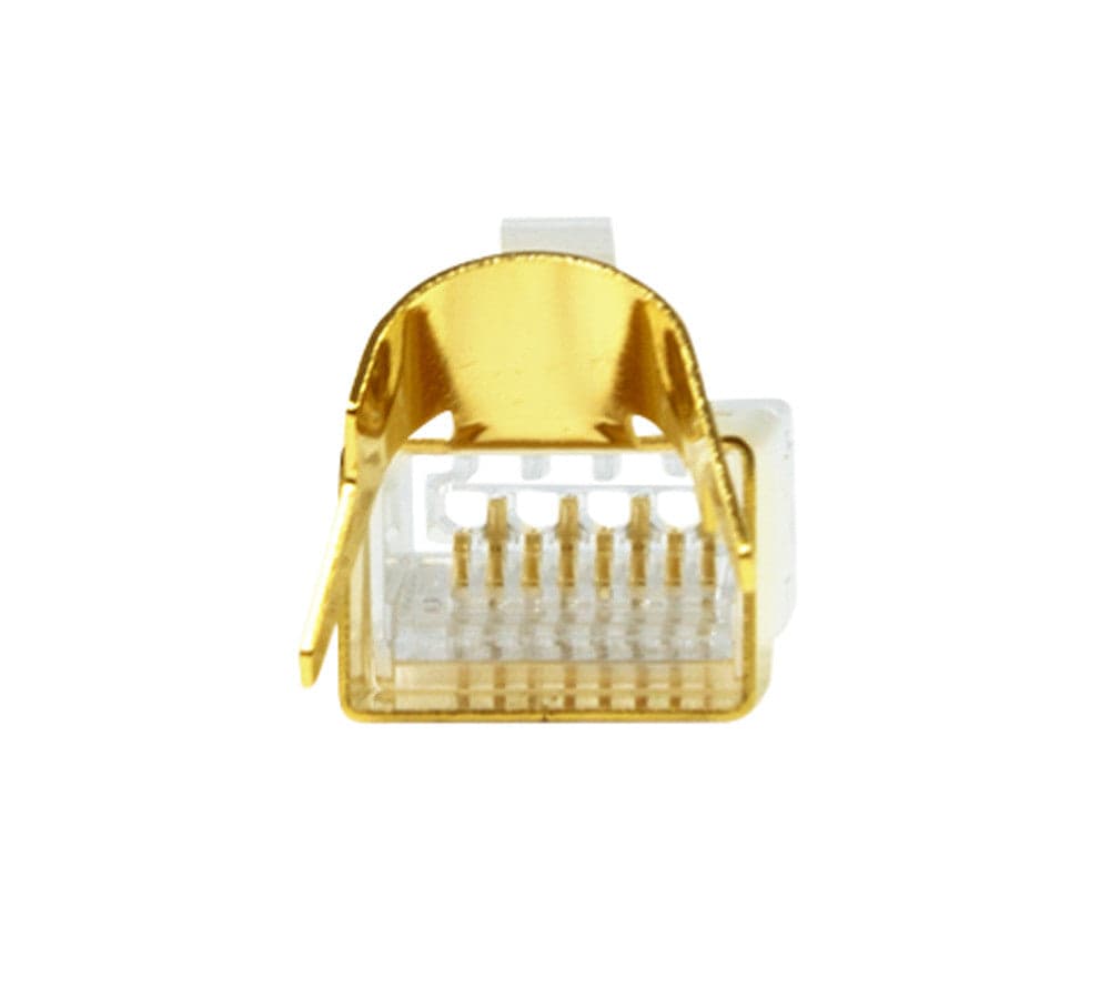 Plug Modulare Dorato RJ45 CAT.8.1/CAT.6A 10pz in Cavi Ethernet Scontolo.net - Potenza, commercioVirtuoso.it