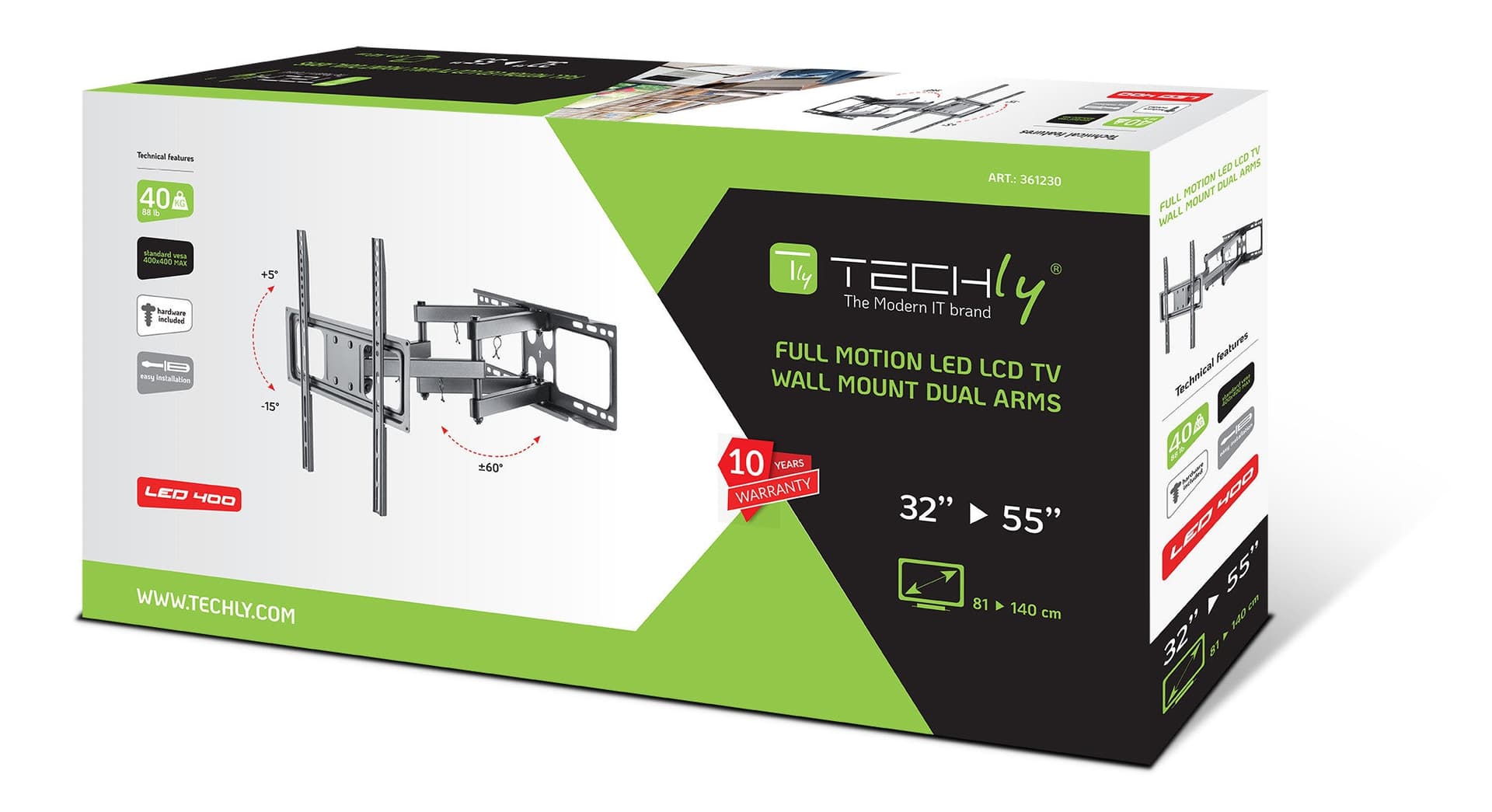 Supporto da parete per TV LED/LCD da 32'' a 55'' in Supporti da parete e da soffitto Scontolo.net - Potenza, commercioVirtuoso.it