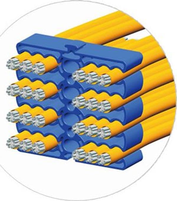 Organizzatore Modulare a Pettine per 24 Cavi Ethernet Blu in Scatole di derivazione Scontolo.net - Potenza, commercioVirtuoso.it