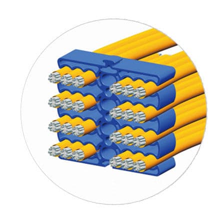 Organizzatore Modulare a Pettine per 24 Cavi Ethernet Blu in Scatole di derivazione Scontolo.net - Potenza, commercioVirtuoso.it
