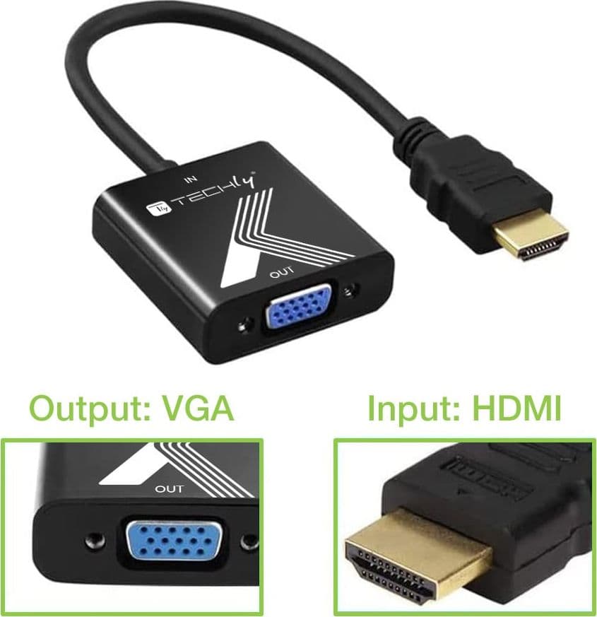 Cavo Convertitore Adattatore da HDMI&trade a VGA 1920x1200 a 60Hz in Cavi HDMI Scontolo.net - Potenza, commercioVirtuoso.it