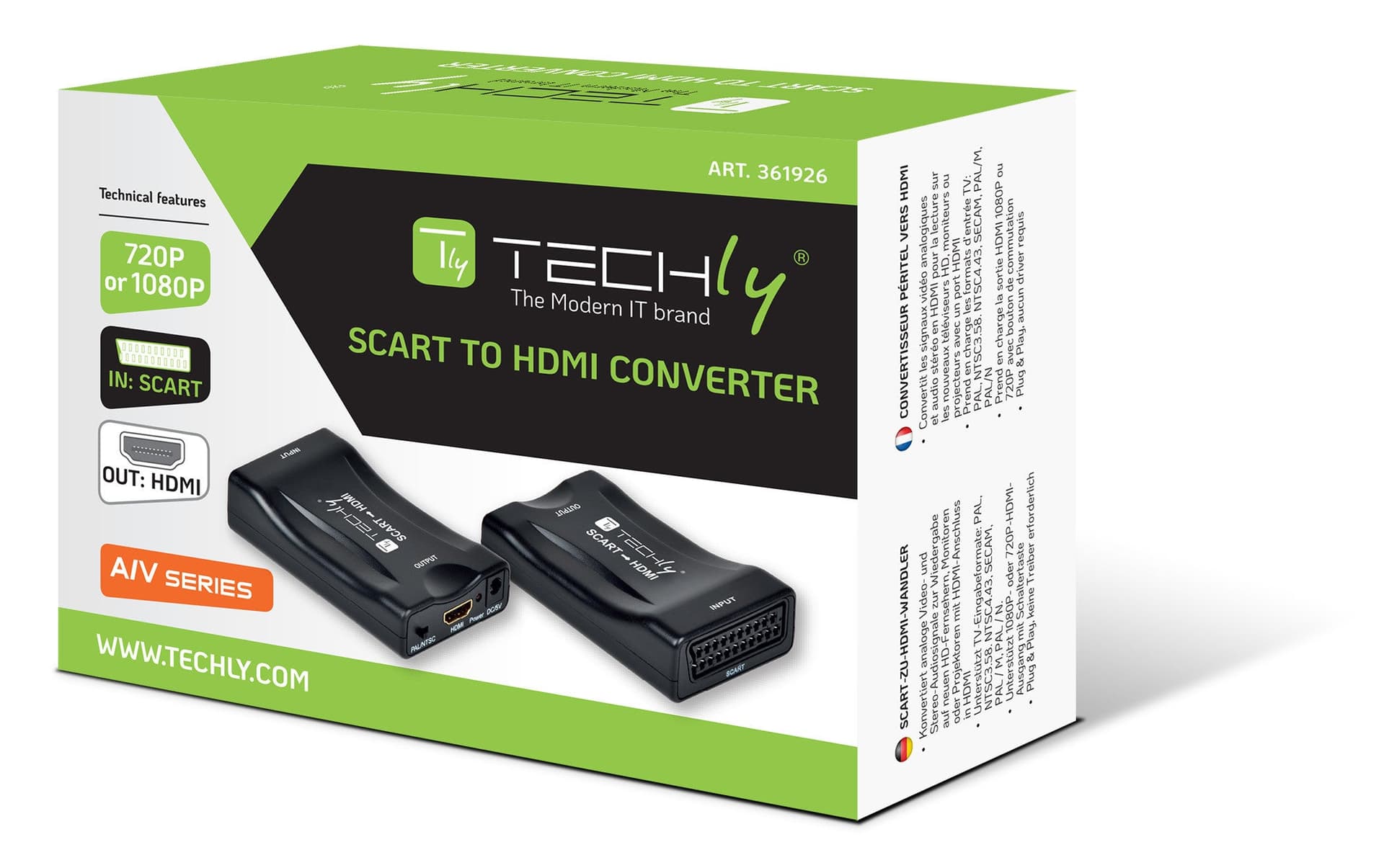 Convertitore Compatto da Scart a HDMI Selezione 720p/1080p in Video convertiori Scontolo.net - Potenza, commercioVirtuoso.it