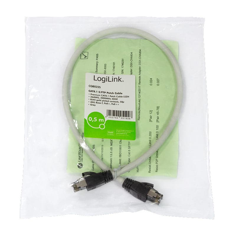 Cavo di Rete Patch in Rame Cat. 8.1 SFTP LSZH 2,0 m Grigio in Cavi Ethernet Scontolo.net - Potenza, commercioVirtuoso.it