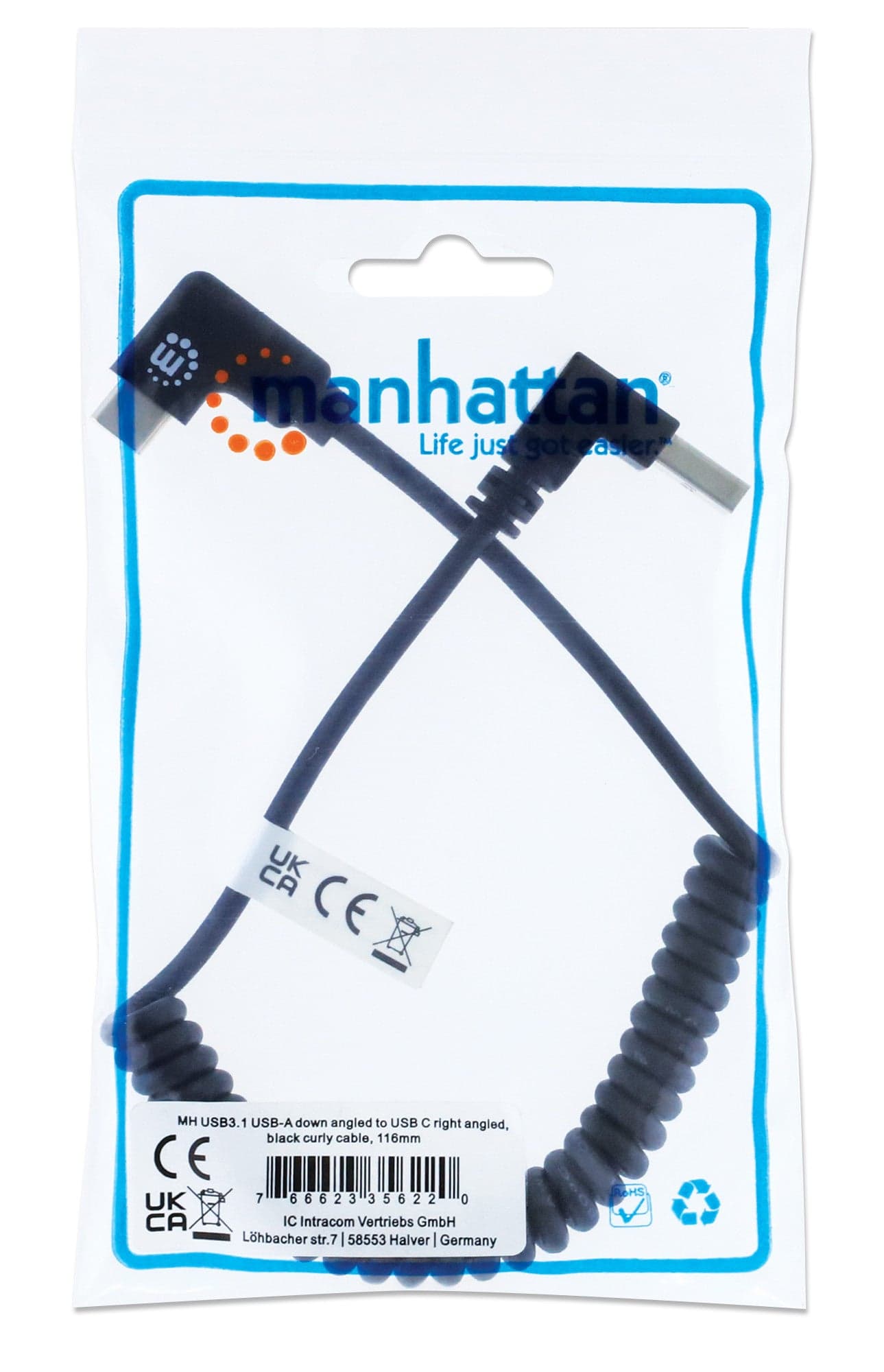 Cavo di Ricarica USB-A a USB-C&trade 1m Spiralato Nero in  Scontolo.net - Potenza, commercioVirtuoso.it
