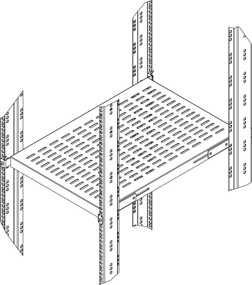 Base per Armadi 19'' Ripiano a Profondit&agrave Adattabile per Server Rack 1U Nero in  Scontolo.net - Potenza, commercioVirtuoso.it