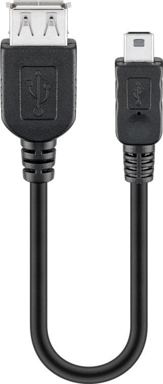 Cavo USB 2.0 A femmina/mini B 5 pin maschio 0,2 m Nero in  Scontolo.net - Potenza, commercioVirtuoso.it