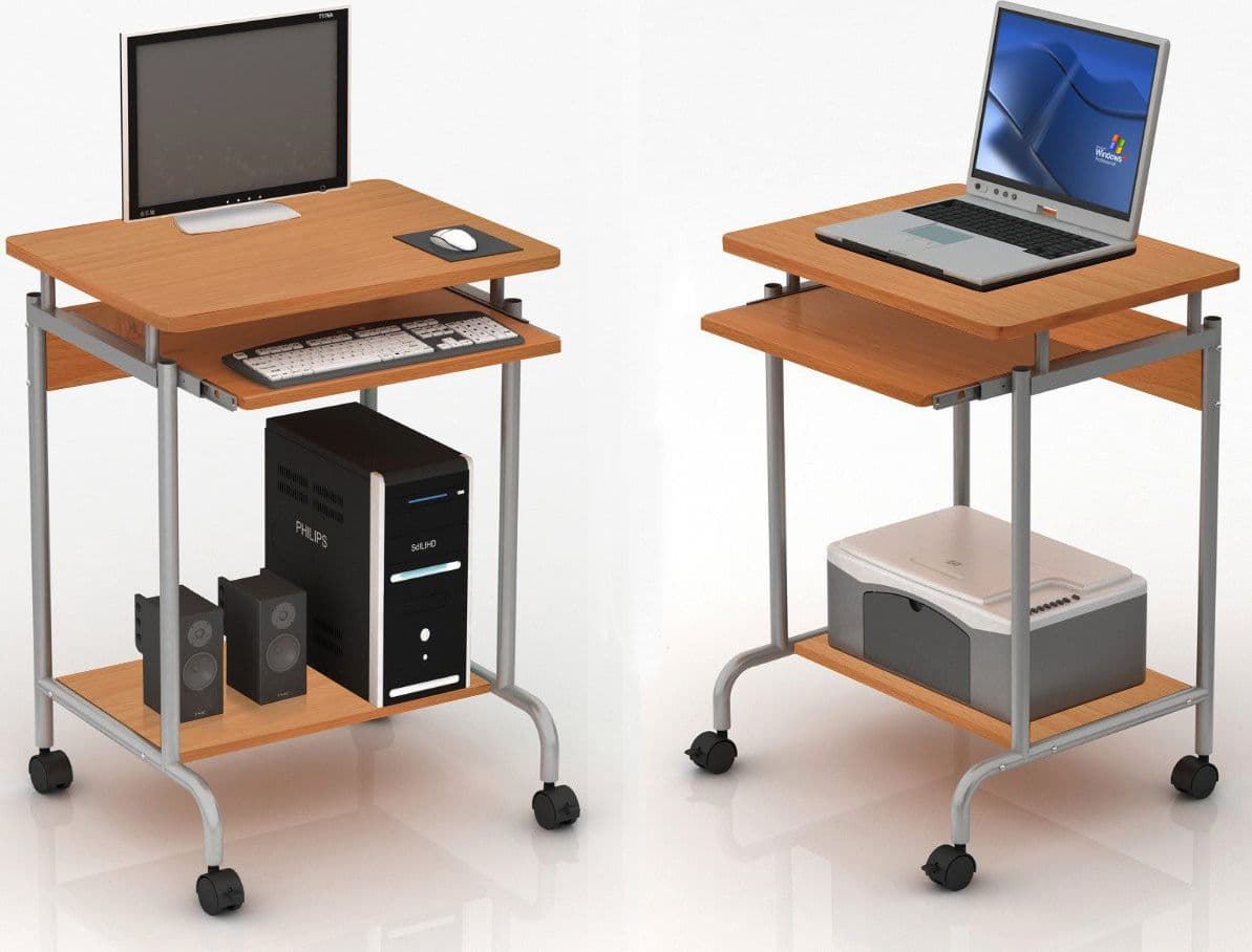 Scrivania Mobile ''Compact'' per Computer Ripiano Tastiera Scorrevole in Scrivanie Scontolo.net - Potenza, commercioVirtuoso.it