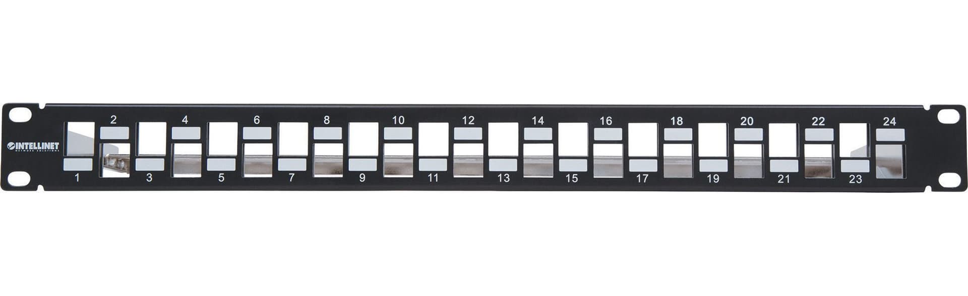 Pannello Patch Slim 1HE 24 Posti Keystone Senza Frutti Nero in Cavi Ethernet Scontolo.net - Potenza, commercioVirtuoso.it