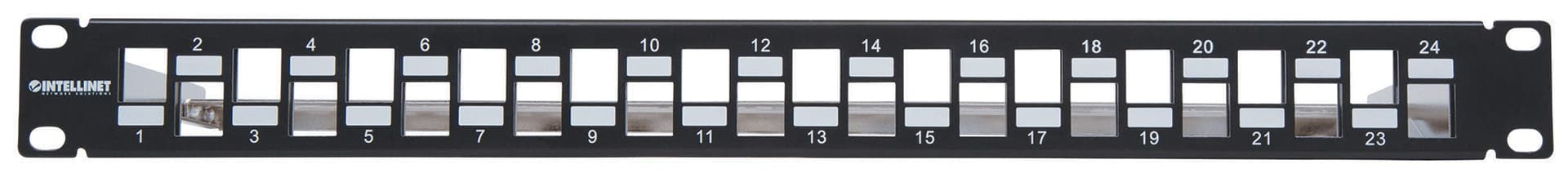 Pannello Patch Slim 1HE 24 Posti Keystone Senza Frutti Nero in Cavi Ethernet Scontolo.net - Potenza, commercioVirtuoso.it
