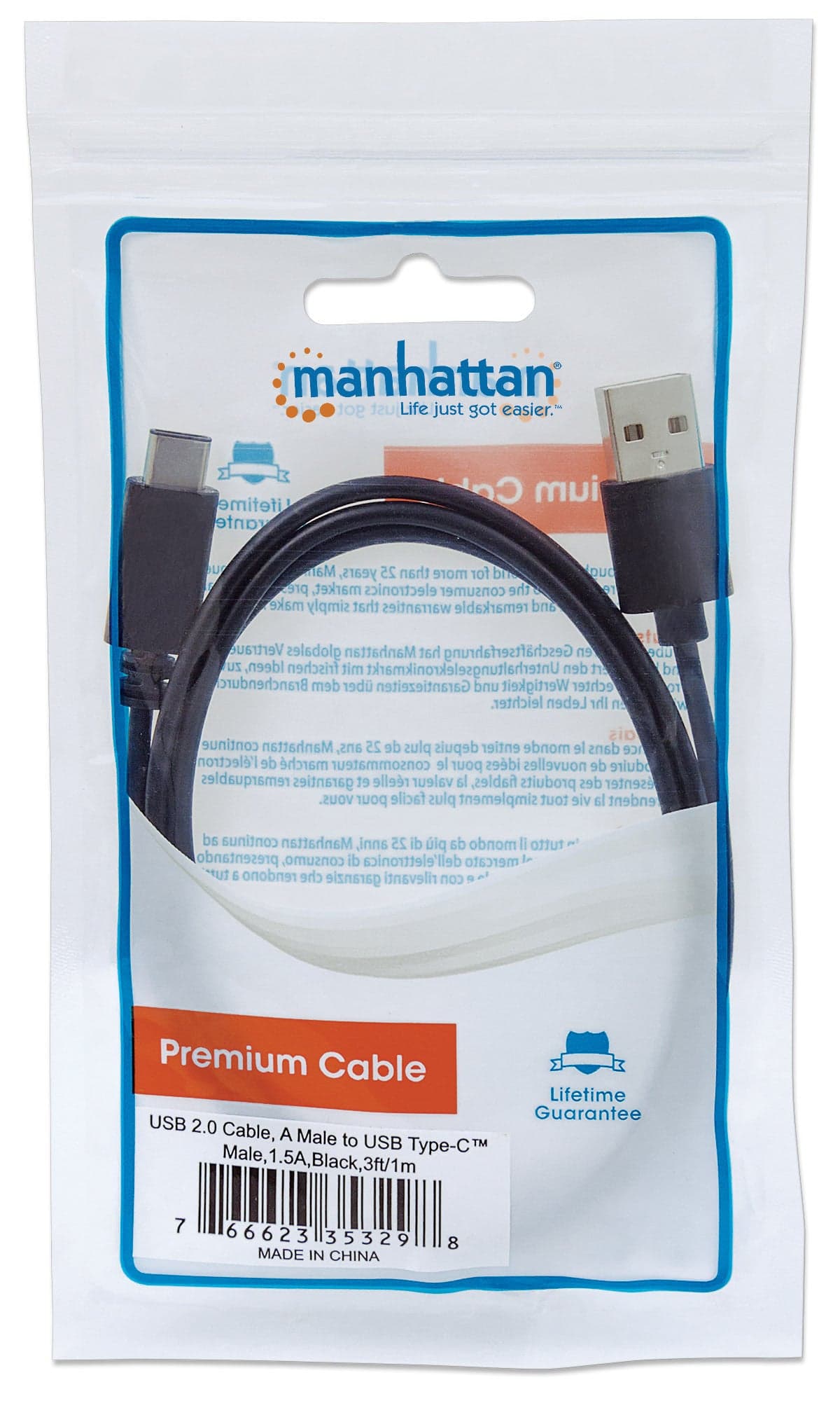 Cavo HiSpeed USB A Maschio / USB-C Maschio 1m Nero in  Scontolo.net - Potenza, commercioVirtuoso.it