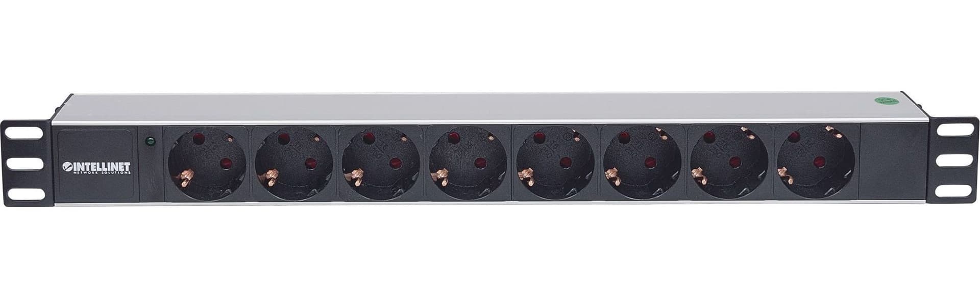 Multipresa per Rack 19'' 8 posti Spina Schuko Angolata 1U in Multiprese Scontolo.net - Potenza, commercioVirtuoso.it
